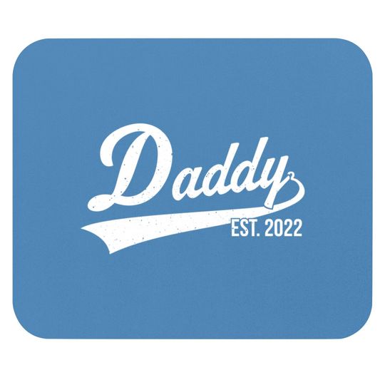 1st Time Dad EST 2022 New First Fathers Hood Day Daddy 2022 Mouse Pads