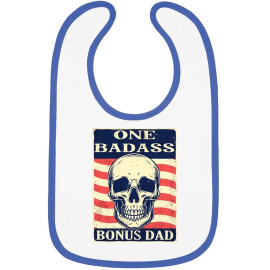 One-Badass-Bonus-Step-Dad-Birthday-Gift Bibs