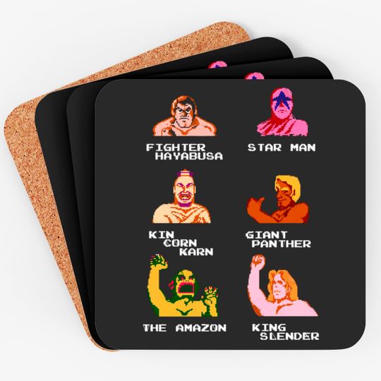 Pro Wrestling Fighters - Pro Wrestling - Coasters