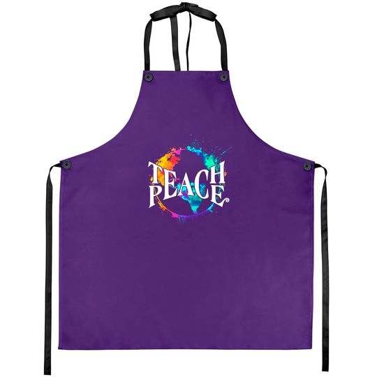 Teach Peace Hippie World - Hippie - Aprons