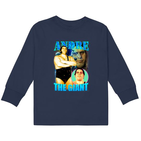 Giant Bootleg - Andre The Giant -  Kids Long Sleeve T-Shirts