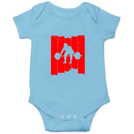 Squats deadlift fitness gym weight lifting Onesies