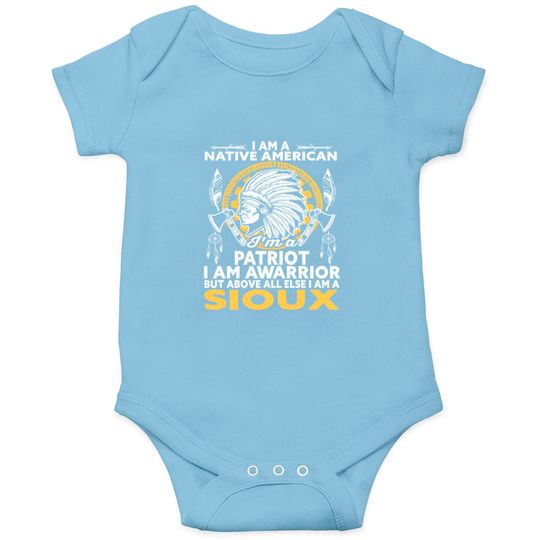 Sioux Tribe Native American Indian America Onesies