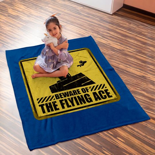 Beware of the Flying Ace - Snoopy - Baby Blankets