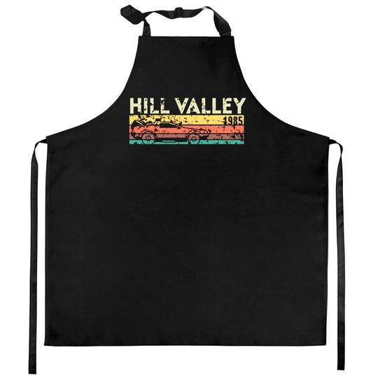 Hill Valley 1985 - Back To The Future - Kitchen Aprons