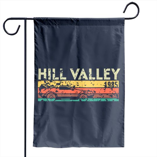 Hill Valley 1985 - Back To The Future - Garden Flags