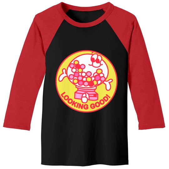 Scratch N Sniff Gumball Love - Retro Vintage Aesthetic - Baseball Tees