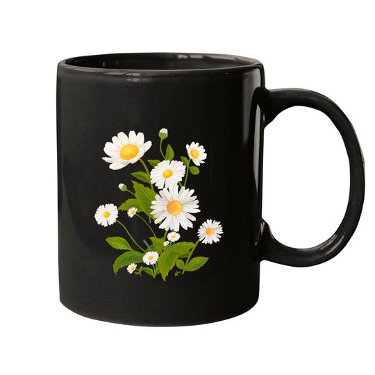 Marguerite Daisy Print - Daisy Flower - Mugs
