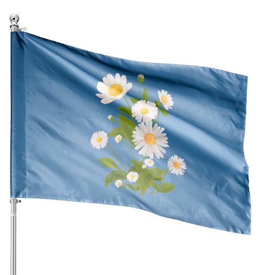 Marguerite Daisy Print - Daisy Flower - House Flags