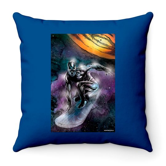 The Savior of Galaxies - Silver Surfer - Throw Pillows