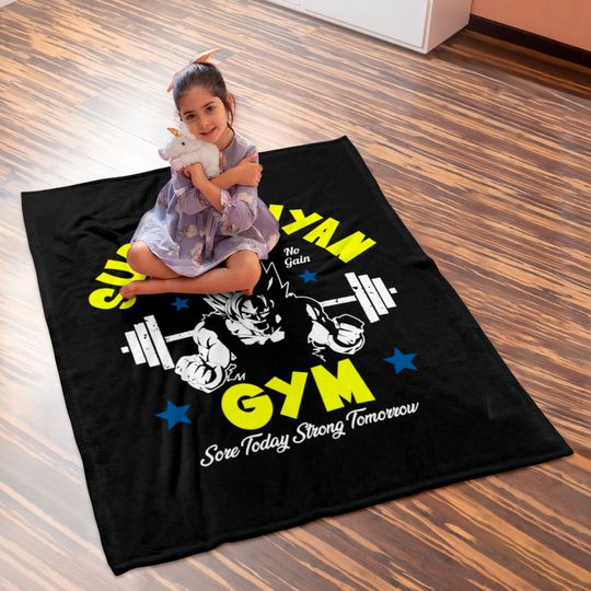 Super Saiyan Gym - Gym - Baby Blankets