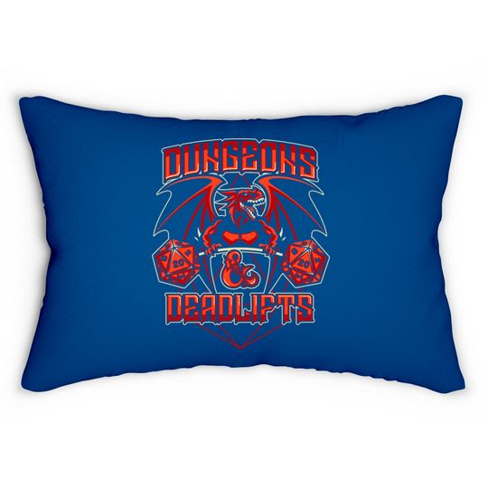 Dungeons and Deadlifts - Dungeons And Dragons - Lumbar Pillows