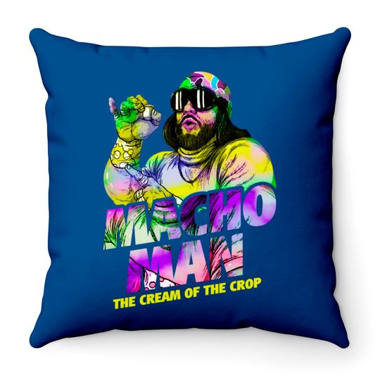 Randy Macho Man - Macho Man - Throw Pillows