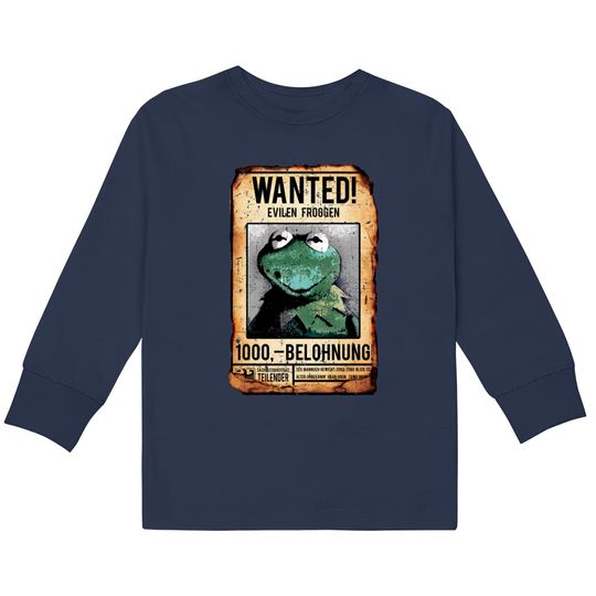 Muppets most wanted poster of Constantine, distressed - Muppets -  Kids Long Sleeve T-Shirts