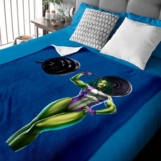 She-Green-Angry lady - Hulk - Baby Blankets