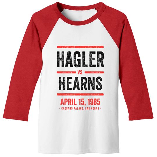 Hagler vs Hearns - Boxing - Baseball Tees
