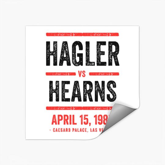 Hagler vs Hearns - Boxing - Stickers