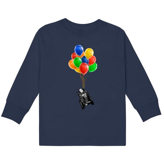 Eric the Actor Flying with Balloons - Howard Stern -  Kids Long Sleeve T-Shirts