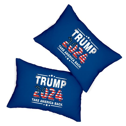 Trump 2024 Take America Back - Trump 2024 - Lumbar Pillows