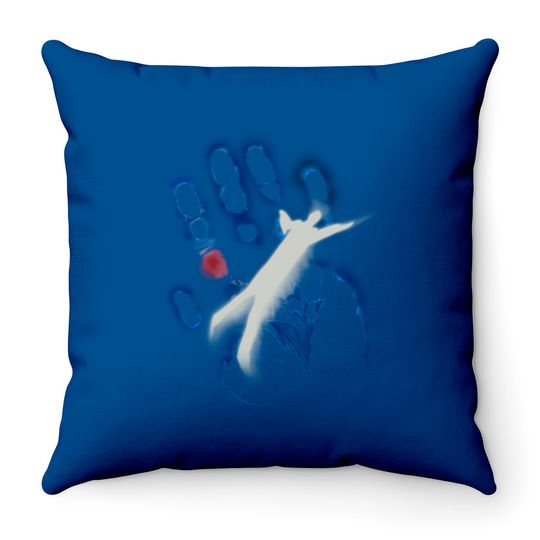 The X-Files Spooky Handprint - X Files - Throw Pillows