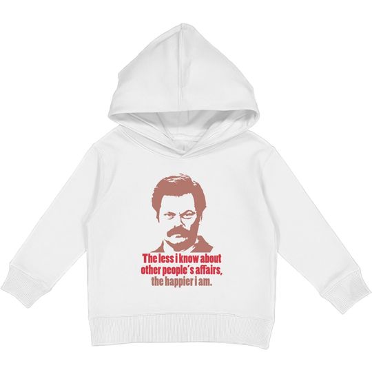 Ron tv show parks Swanson - Ron - Kids Pullover Hoodies