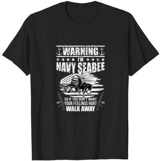 Navy Seabee - US Navy Vintage Seabees - Navy - T-Shirt