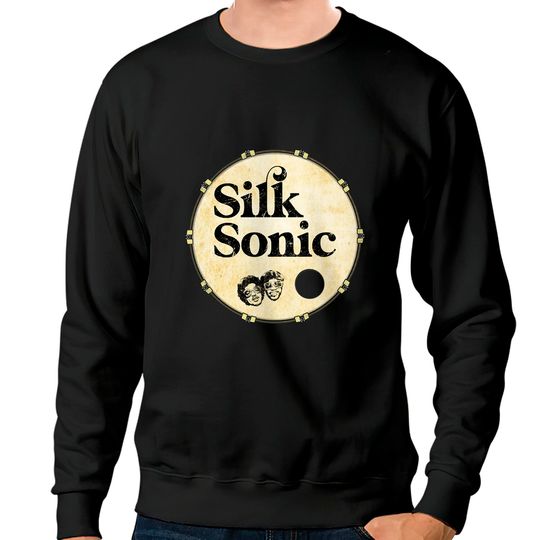 Classic Fans Worn Out Silk Bass Drum Head Sonic Cute Fans Classic Sweatshirts