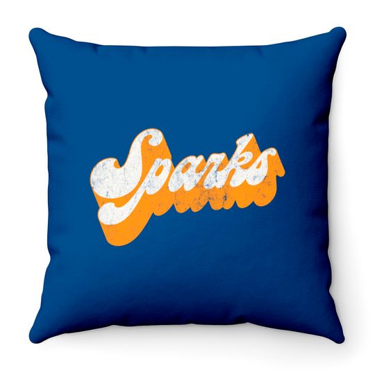 Sparks - Vintage Style Retro Aesthetic Design - Sparks - Throw Pillows
