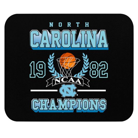 Vintage UNC Collegiate 82 Champions Mouse Pads, University Of Basketball