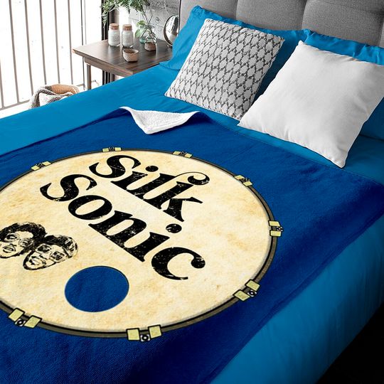 Classic Fans Worn Out Silk Bass Drum Head Sonic Cute Fans Classic Baby Blankets