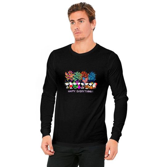 Happy Everything Snoopy Charlie Long Sleeves