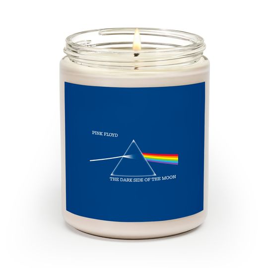 Pink Floyd Dark Side of the Moon Prism Rock Scented Candle Scented Candles
