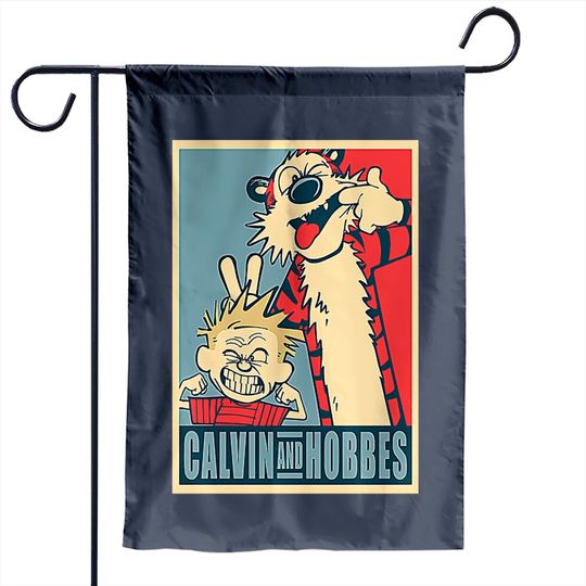 Calvin and Hobbes  Garden Flags
