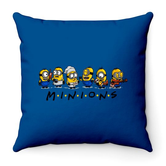 The One With Minions - Mashup - Throw Pillows