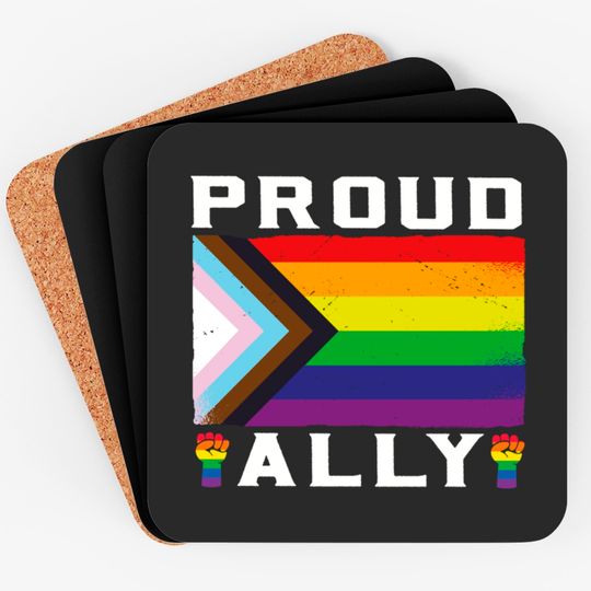 LGBT Gay Pride Month Proud Ally - Lgbtq - Coasters