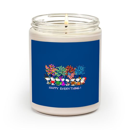 Happy Everything Snoopy Charlie Scented Candles