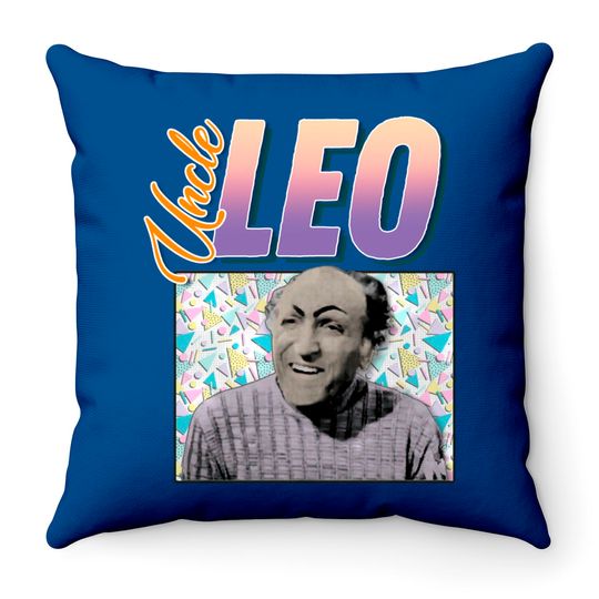 Uncle Leo 90s Style Aesthetic Design - Seinfeld Tv Show - Throw Pillows