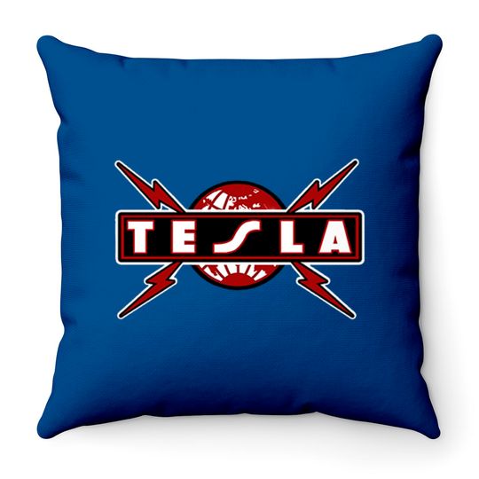 Electric Earth! - Tesla - Throw Pillows