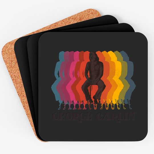 George Carlin Retro Fade - George Carlin - Coasters