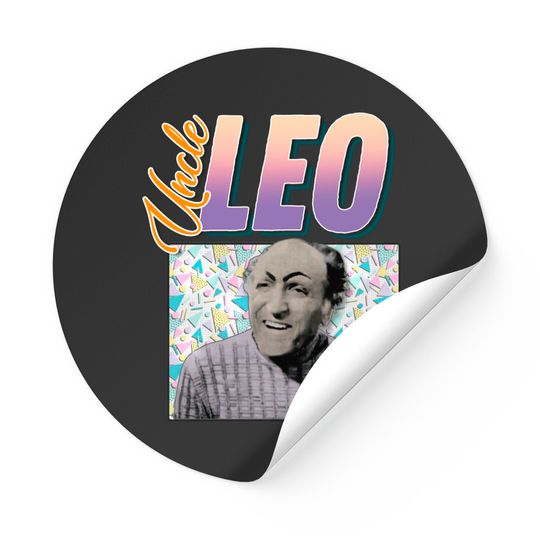 Uncle Leo 90s Style Aesthetic Design - Seinfeld Tv Show - Stickers