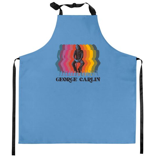 George Carlin Retro Fade - George Carlin - Kitchen Aprons