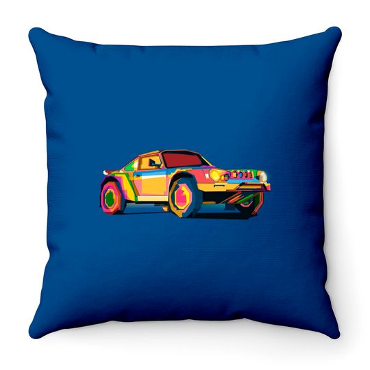 Porsche Safari - Porsche - Throw Pillows