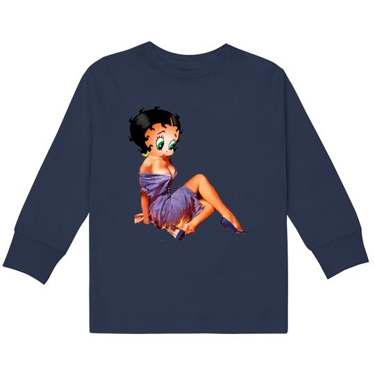 betty boop - Betty Boop -  Kids Long Sleeve T-Shirts