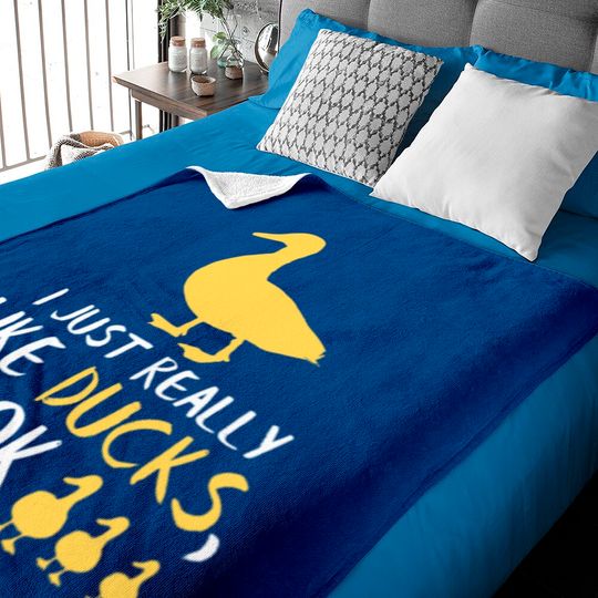 Funny Duck Gifts Funny Bird Lover Fowl Animal Gift Baby Blankets