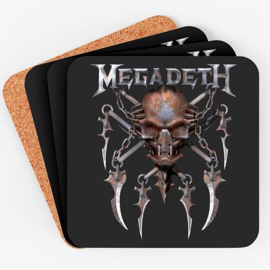 Vintage Megadeth The Best Coasters, Megadeth Coaster, Coaster For Megadeth Fan, Streetwear, Music Tour Merch, 2022 Band Tour Coaster