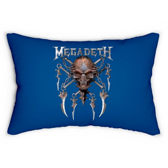Vintage Megadeth The Best Lumbar Pillows, Megadeth Lumbar Pillow, Lumbar Pillow For Megadeth Fan, Streetwear, Music Tour Merch, 2022 Band Tour Lumbar Pillow