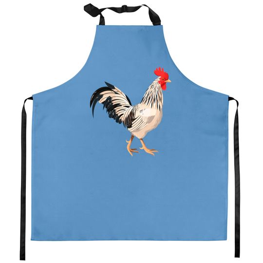Realistic rooster Kitchen Aprons