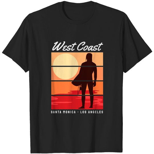 West Coast SANTA MONICA - LOS ANGELES T-shirt