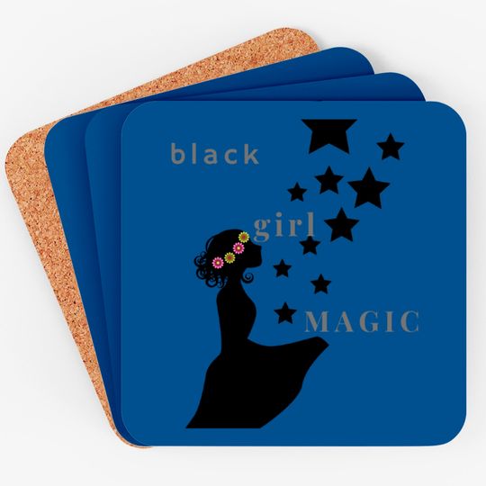 black girl magic Coasters Coasters