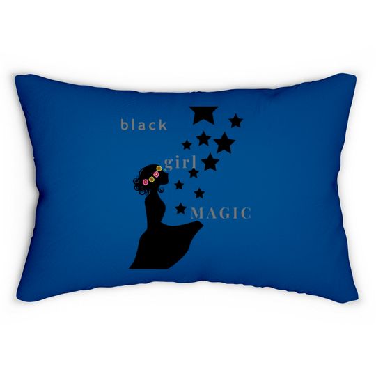 black girl magic Lumbar Pillows Lumbar Pillows